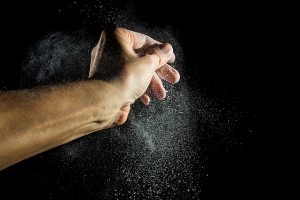 A man dropping dust due to lack of air filtration