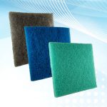 photo of PermaFlo OEM air filters: gray, blue, green