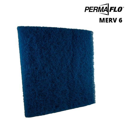 PermaFlo Rigid Nonwoven Polyester | Blue MERV 6