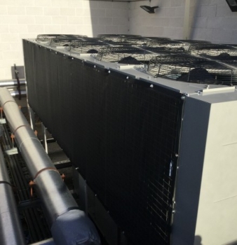 Data Center Chiller Coils Protected from Construction Dust