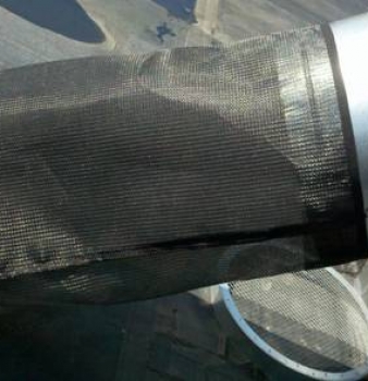 Laundry Lint Exhaust Caught In A Bonnet Filter