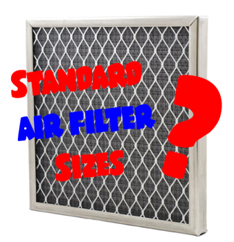 What are standard air filter sizes?